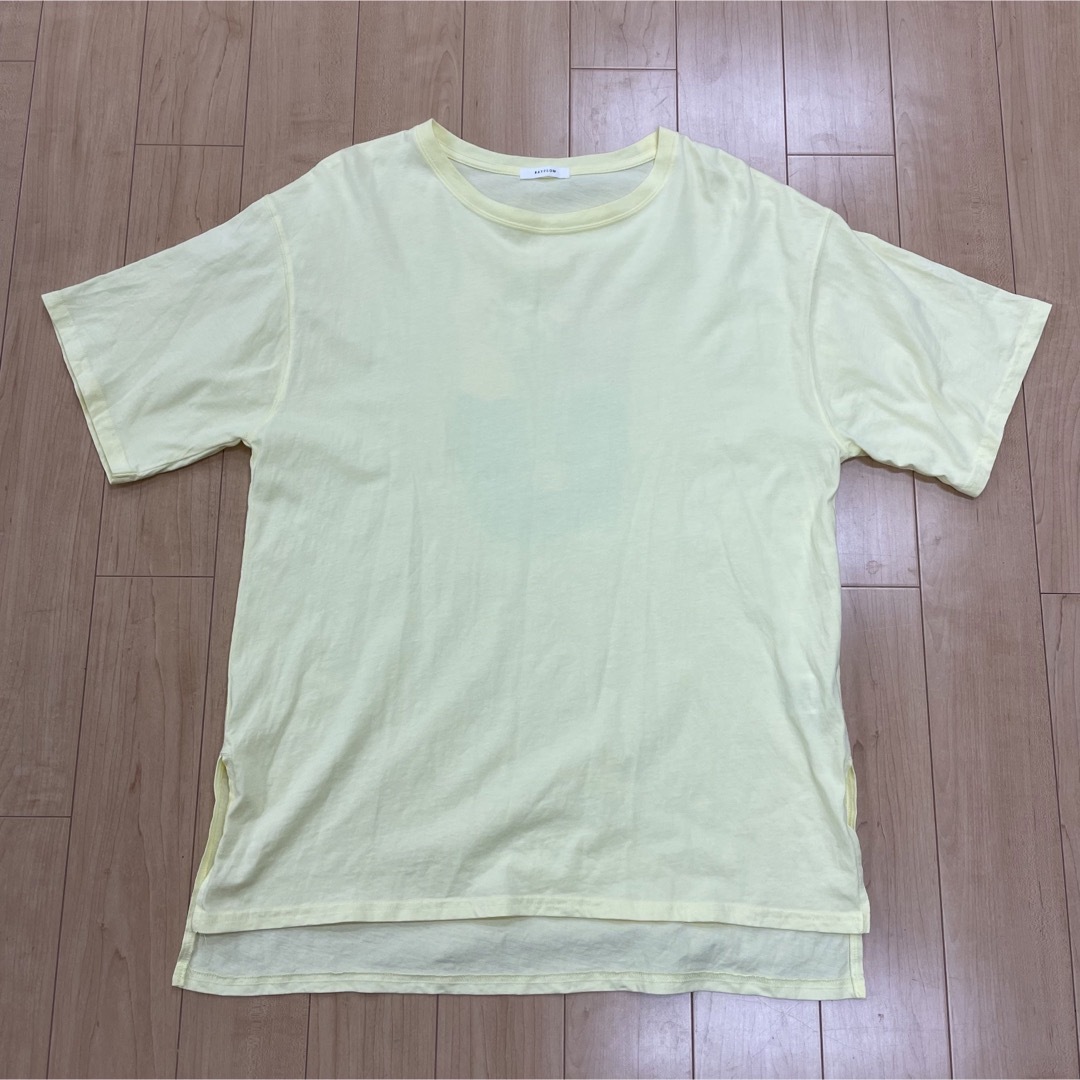 BAYFLOW(ベイフロー)のBAYFLOW ベイフロー　バックプリント　Tシャツ　イエロー　黄色 レディースのトップス(Tシャツ(半袖/袖なし))の商品写真