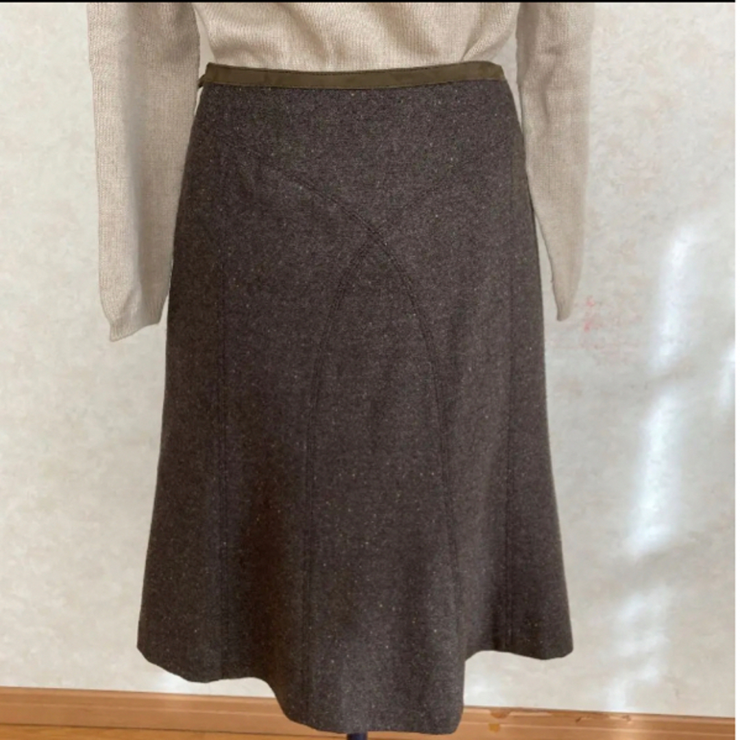 23区(ニジュウサンク)の【美品】上質ウール　ツイード　23区スカート　36サイズ レディースのスカート(ひざ丈スカート)の商品写真
