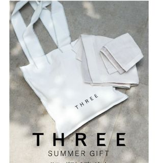 スリー(THREE)のTHREE リバーシブルタオル＆ステッチバッグセット(トートバッグ)