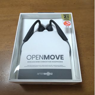 アフターショックス(AFTERSHOKZ)のAFTERSHOKZ OPENMOVE SLATE GREY 骨伝導ワイヤレスヘ(ヘッドフォン/イヤフォン)