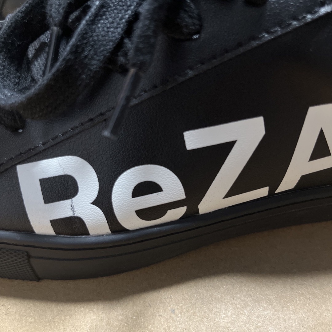 リザード ReZARD ビッグロゴレザースニーカー (ブラック)の リザード ReZARD ビッグロゴレザースニーカー (ブラック)の