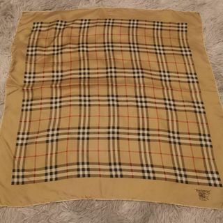 バーバリー(BURBERRY)の1121 バーバリーズ　スカーフ　シルク　ノバチェック　ヴィンテージ(バンダナ/スカーフ)