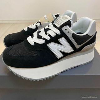 ニューバランス(New Balance)の【新品！】23.5cm ニューバランス　574厚底スニーカー！【送料無料！】(スニーカー)