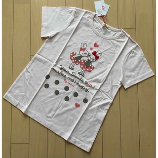 ニットプランナー(KP)のKPニットプランナー mimiちゃんと水玉プリント半袖Tシャツ 140(Tシャツ/カットソー)