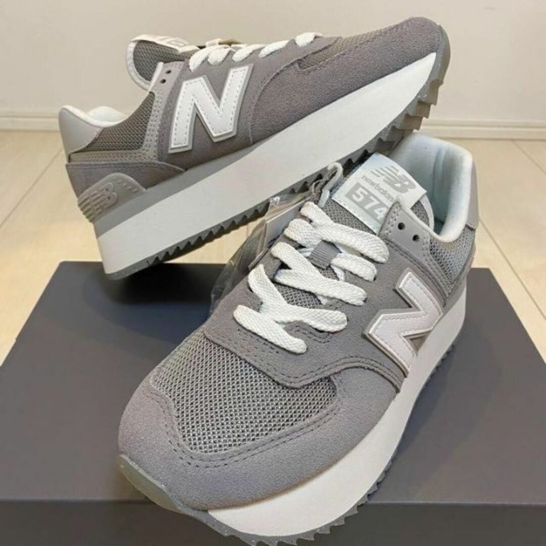 New Balance - 【新品!】23.5cm ニューバランス 574厚底スニーカー