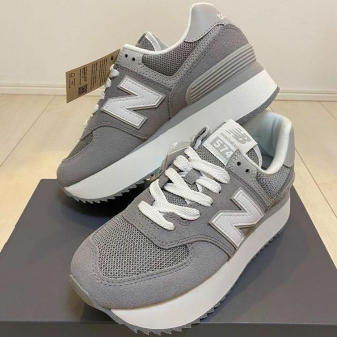 New Balance - 【新品!】23.5cm ニューバランス 574厚底スニーカー