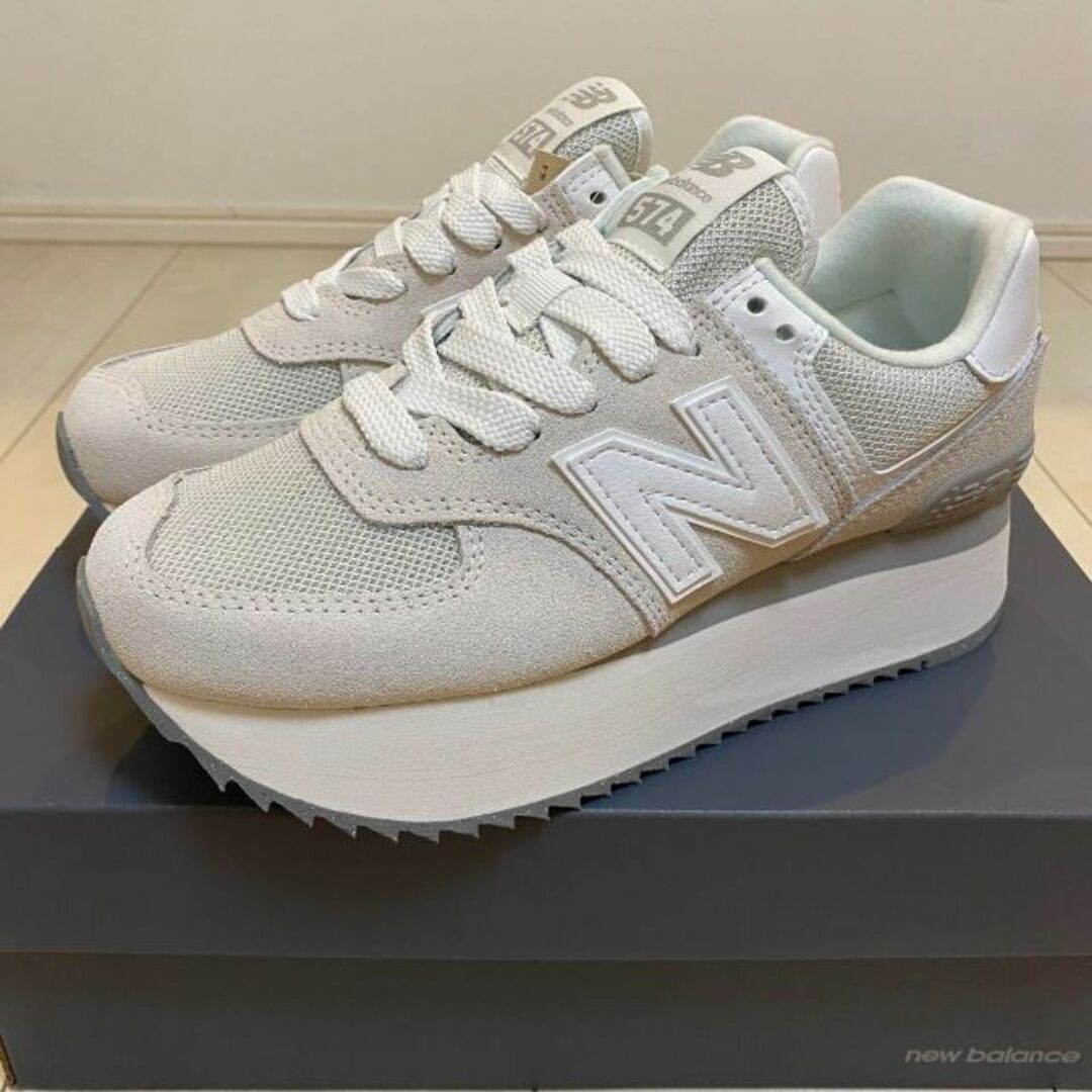 New Balance - 【新品!】23.5cm ニューバランス 574厚底スニーカー