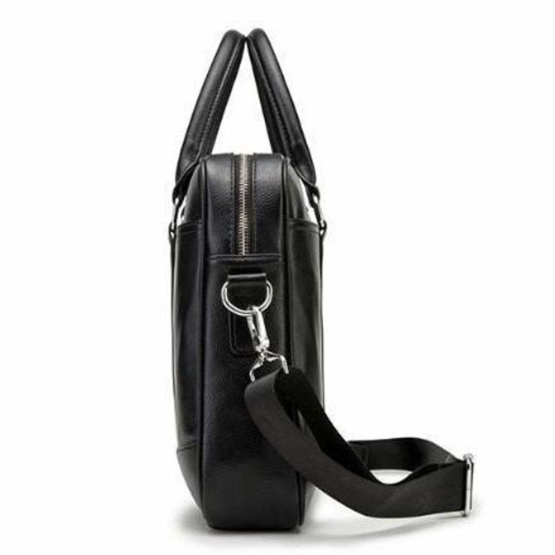 新品】高級感・ビジネスバッグ トートバック メンズ レザー 黒の通販 ...