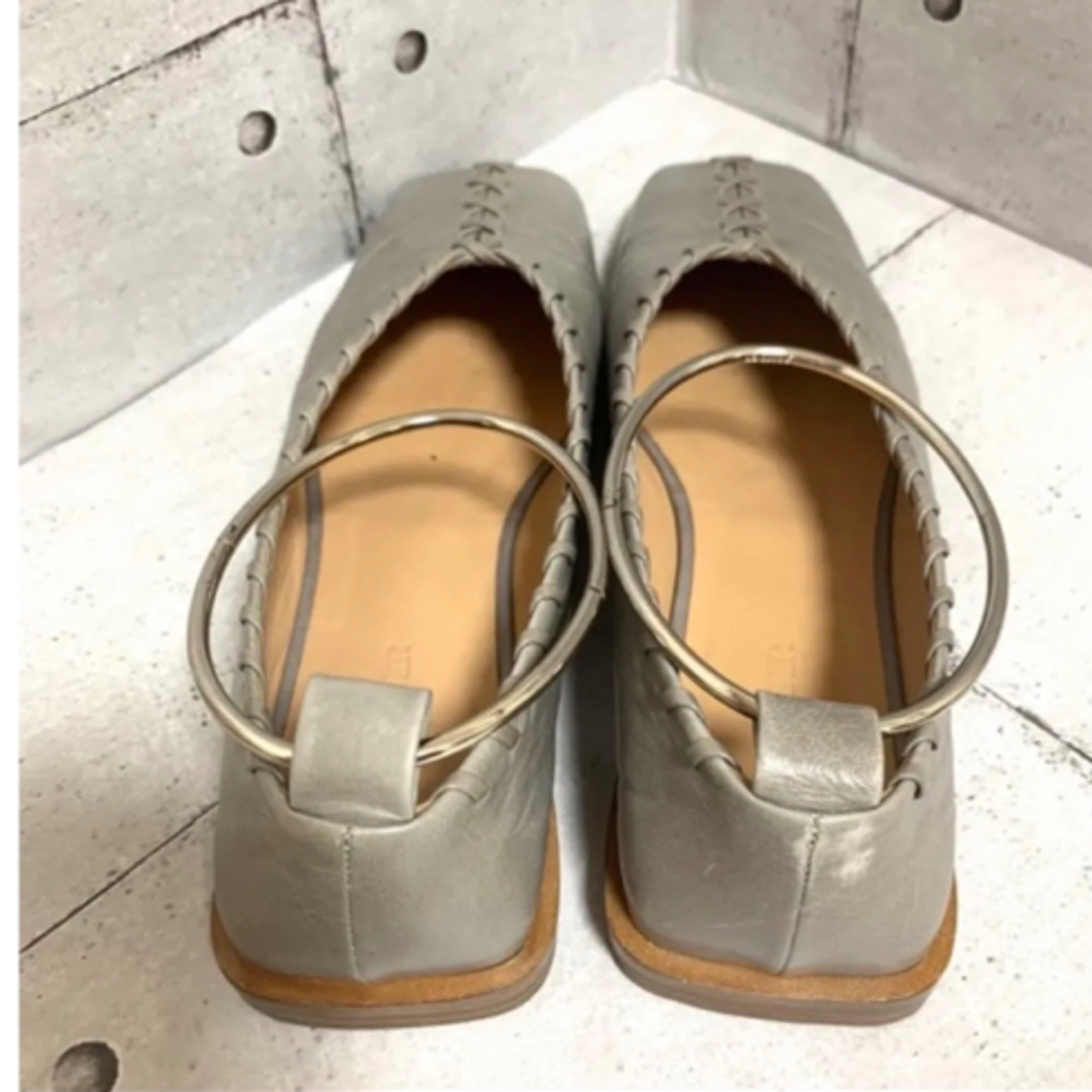 美品・最終値下げJILSANDERジルサンダー・レザーシューズ・23.5・グレー
