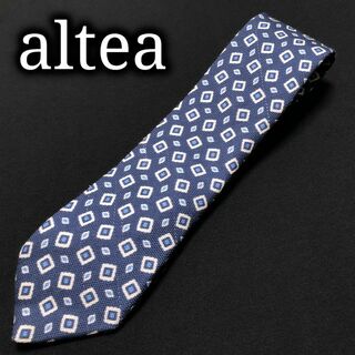 アルテア(ALTEA)のアルテア ドット ネイビー ネクタイ ウール A103-X04(ネクタイ)