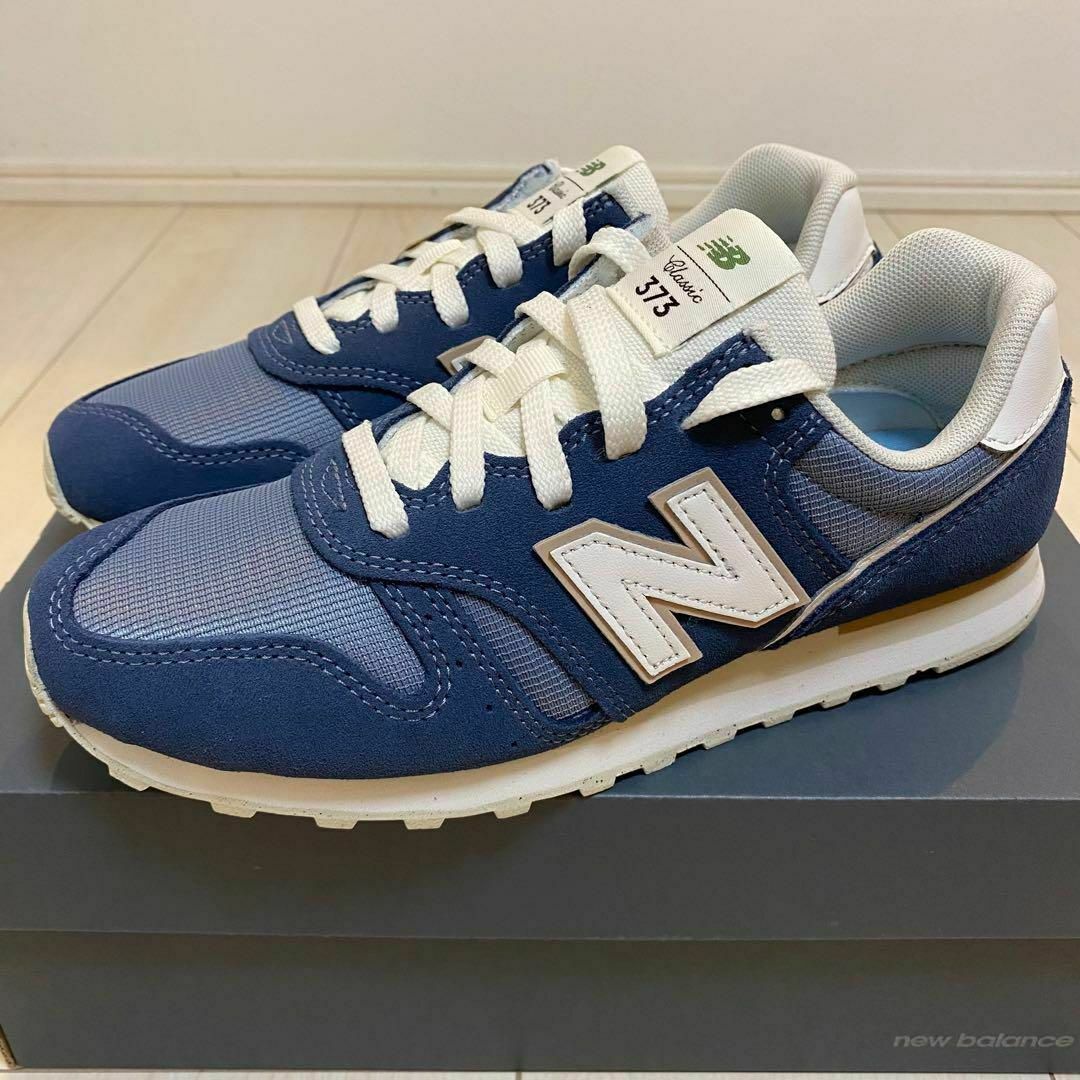 New Balance(ニューバランス)の【新品！】23.5cm ニューバランス　ネイビー　スニーカー！【送料無料！】 レディースの靴/シューズ(スニーカー)の商品写真