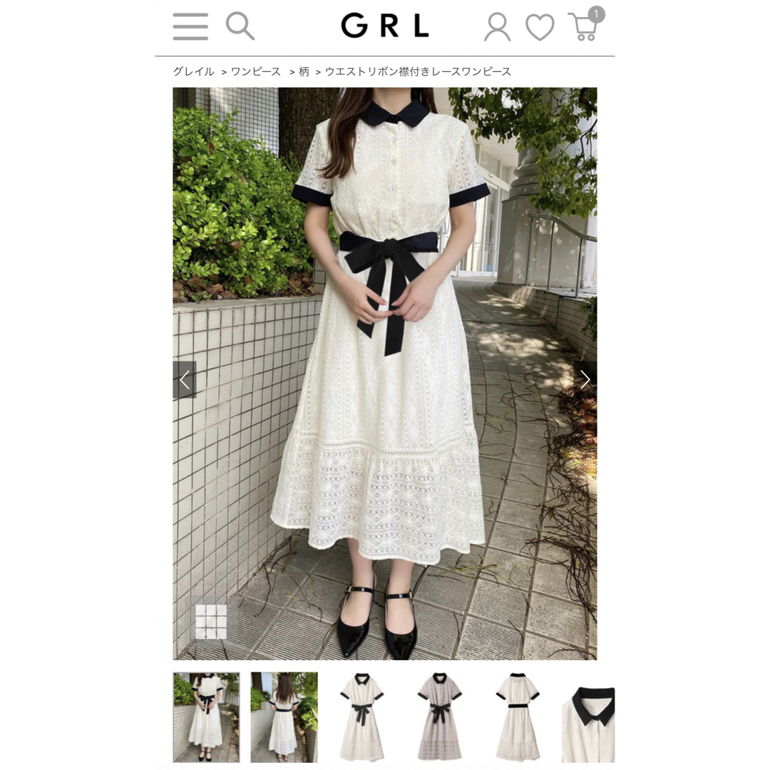 GRL - 値下げ ワンピースの通販 by ぽむ's shop｜グレイルならラクマ