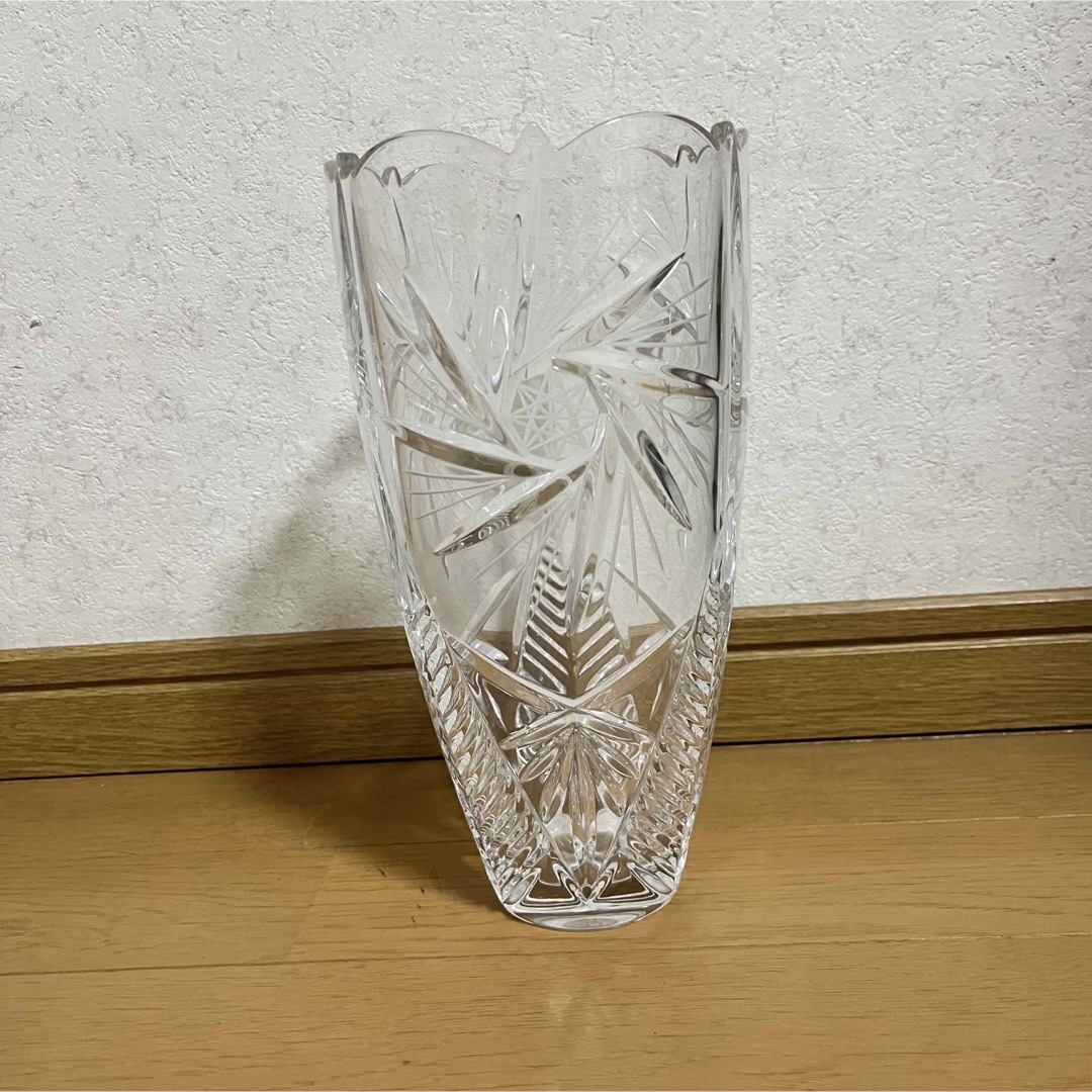 花瓶　ボヘミアクリスタル Bohemia  Crystal Glass