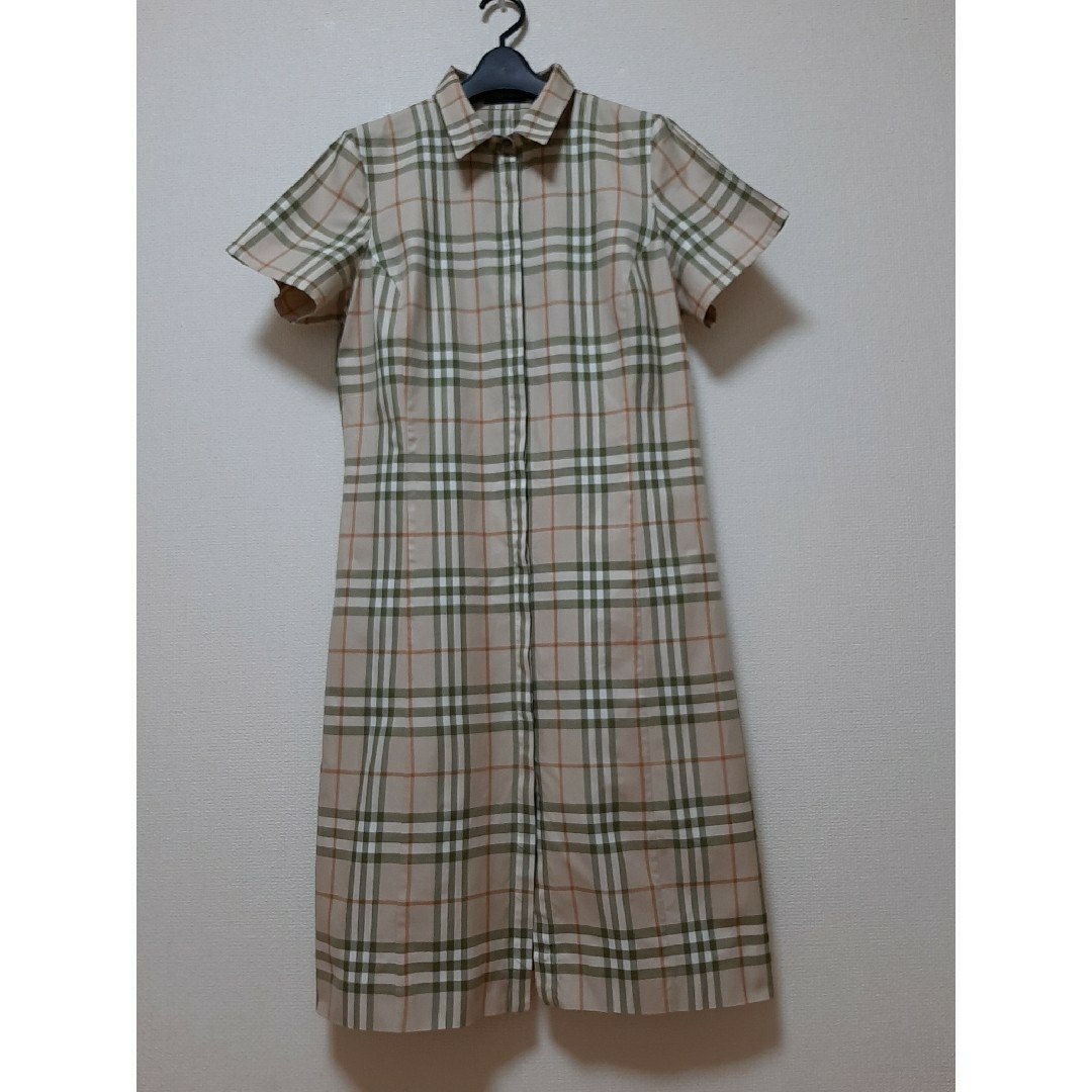 BURBERRY - #BURBERRY-LONDONノバチェックワンピース(コート風可)綿100