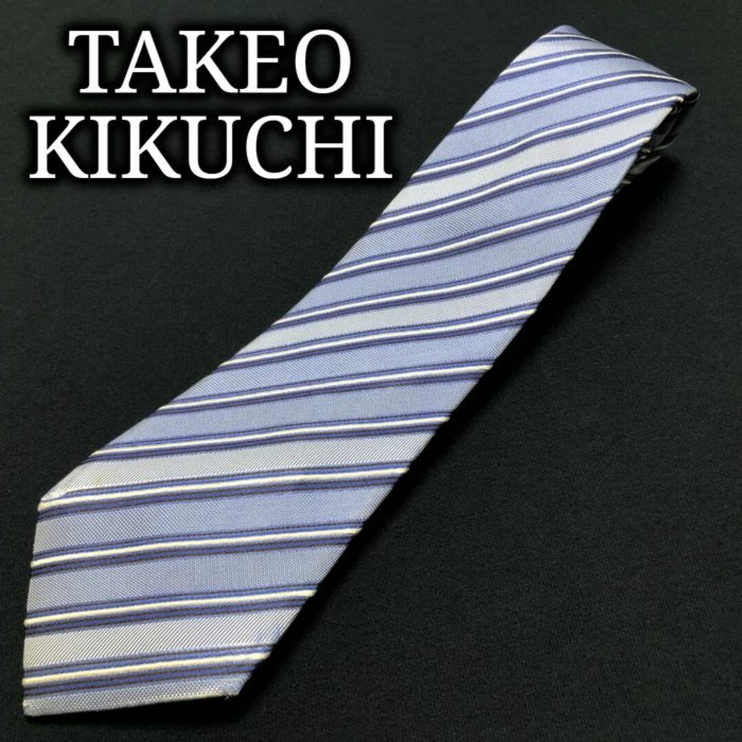 TAKEO KIKUCHI タケオキクチ レジメンタル スカイブルー ネクタイ A103-X11の通販 by UNT Used Neck-Tie Shop|タケオキクチならラクマ TAKEOKIKUCHI ネクタイ ブルー