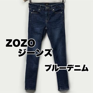 ゾゾ(ZOZO)のブルーデニム ZOZOオーダー限定 オリジナル ジーンズ スキニー ローライズ(デニム/ジーンズ)