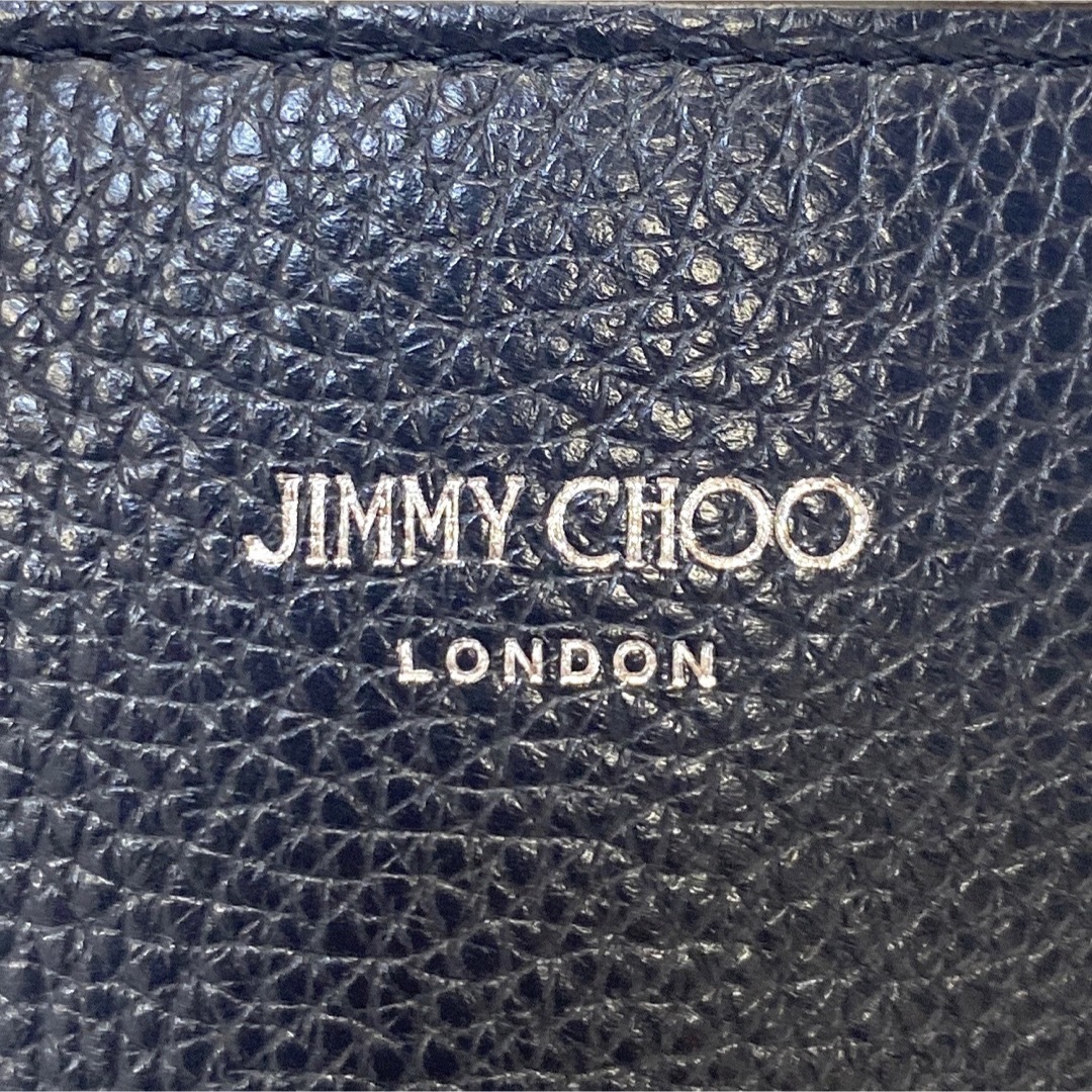 【極美品】JIMMY CHOO DEELAN ネイビー スタッズ トートバッグ