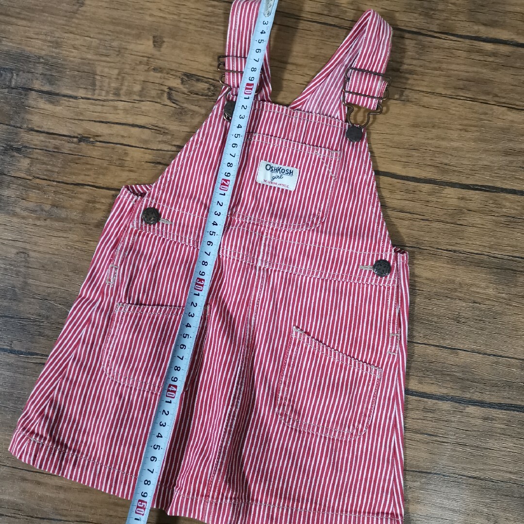 oshkosh チューリップチェック柄ワンピース　2Tキッズ服女の子用(90cm~)