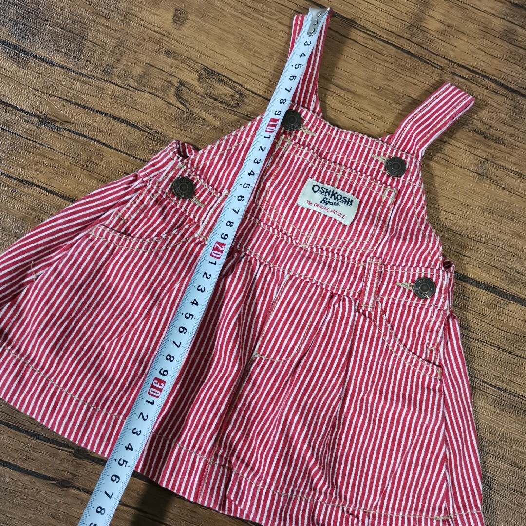 oshkosh チューリップチェック柄ワンピース　2Tキッズ服女の子用(90cm~)