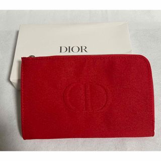 ディオール(Dior)の【Dior】ディオール ノベルティポーチ キャンバス レッド 【新品未使用】(ポーチ)