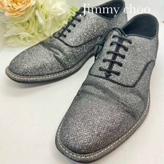 ジミーチュウ(JIMMY CHOO)の大幅値下げ！レアモデル【極美品】店舗限定/25.5cm/ジミーチュウ/グリッター(スリッポン/モカシン)