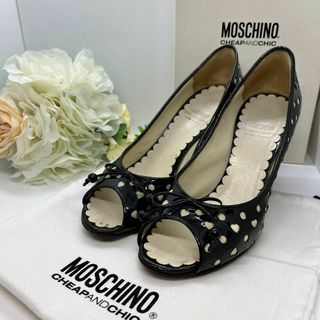 モスキーノ MOSCHINO オープントゥ ブーティ