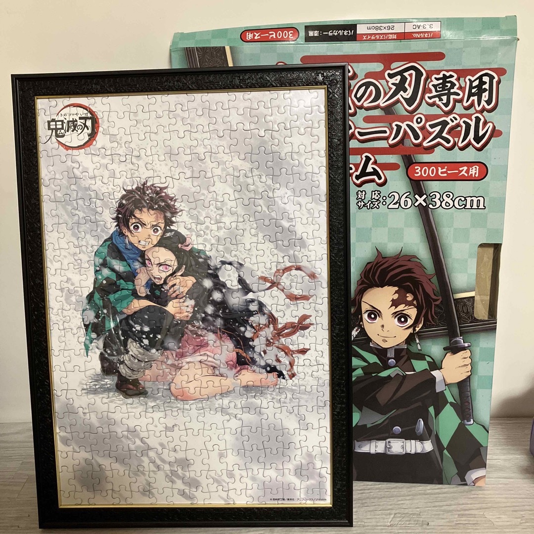 鬼滅の刃 - 鬼滅の刃 パズル 完成品 額付き 300ピースの通販 by 鬼滅の刃 - 鬼滅の刃 パズル 完成品 額付き 300ピースの通販 by