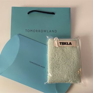 トゥモローランド(TOMORROWLAND)のテクラ TEKLA ミニタオル ハンドタオル  オーガニックコットン　ミント(タオル/バス用品)