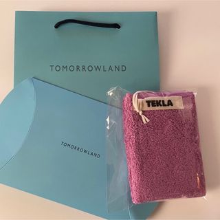 トゥモローランド(TOMORROWLAND)の【➕ミント、ラッピングなし】テクラ TEKLA ミニタオル マゼンタ(タオル/バス用品)