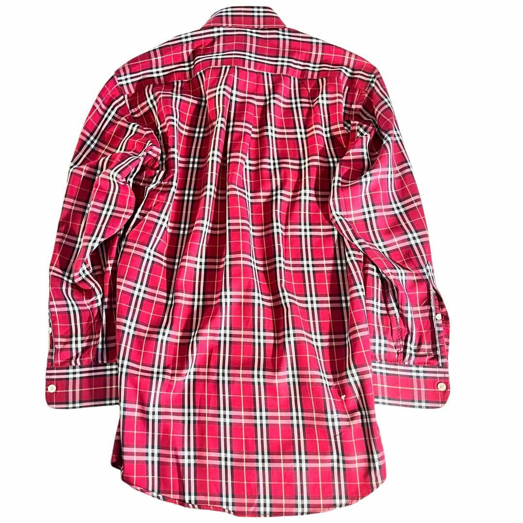 定番入荷 美品 バーバリー ノバチェック ボタンダウン ホースロゴ 39 M