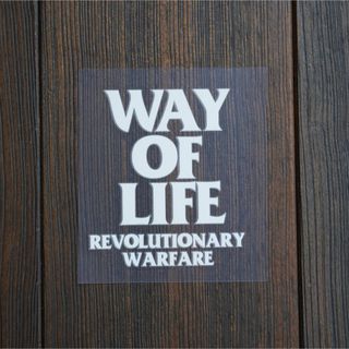 RATS - ラッツ カッティングステッカー/RATS WAY OF LIFE WHITEの通販