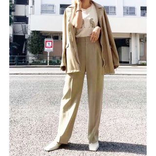 アメリヴィンテージ(Ameri VINTAGE)のアメリヴィンテージ 2TUCKS STRAIGHT PANTS(カジュアルパンツ)