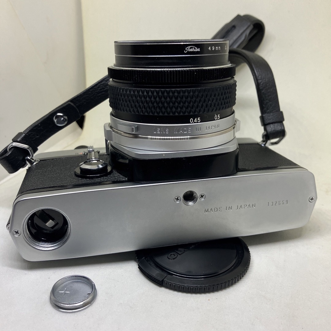 OLYMPUS(オリンパス)のOLYMPUS M-1とM-SYSTEM 50mm F1.8のセットになります。 スマホ/家電/カメラのカメラ(フィルムカメラ)の商品写真