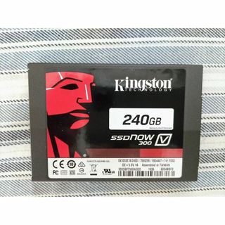 キングストン(Kingston)の【中古】SSD　240GB　Kingston ＋USB　外付けケース(PC周辺機器)