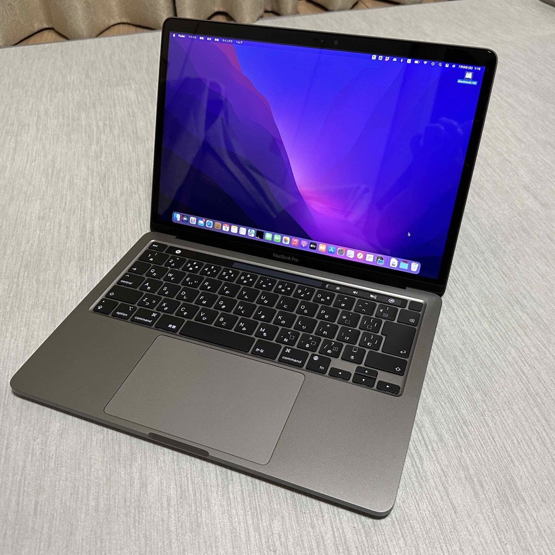 美品 MacBook Pro 13 m2 8GB/256GB スペースグレイ200メモリ容量