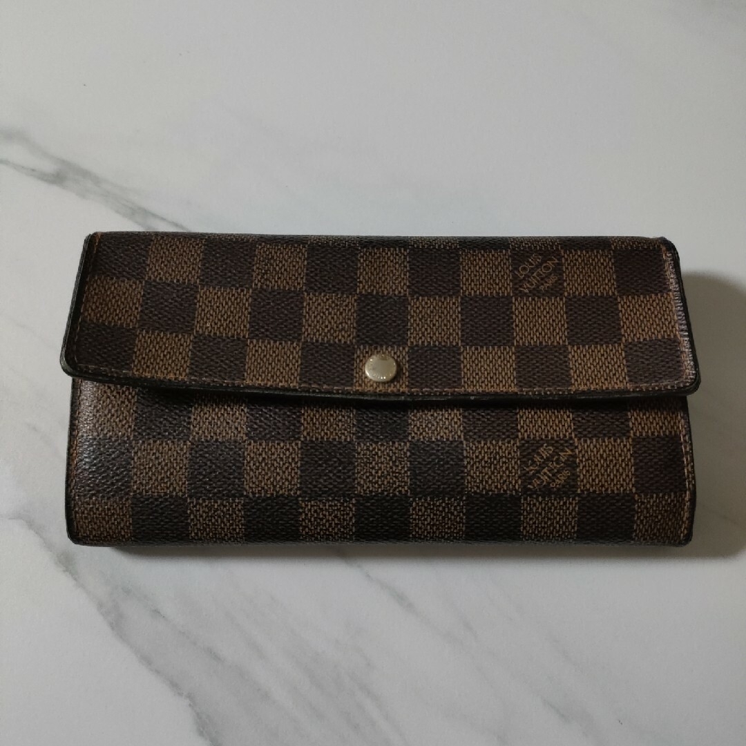 LOUISVUITTON　 ダミエエベヌ ポルトフォイユ サラ N61734