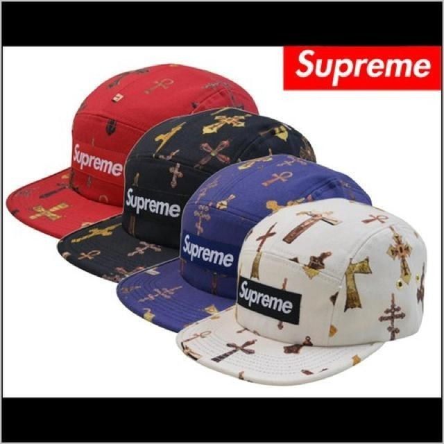 Supreme(シュプリーム)のSupreme CROSSES ネイビー レディースの帽子(キャップ)の商品写真