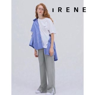 新品同様 IRENE アイレネ ストライプ シャツ 半袖