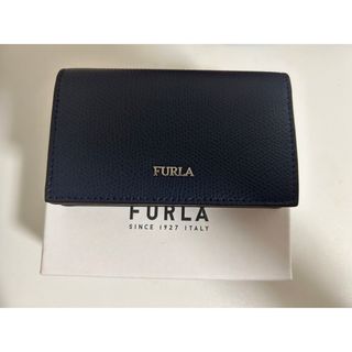 フルラ(Furla)のFURLA 名刺入れ　ネイビー(名刺入れ/定期入れ)