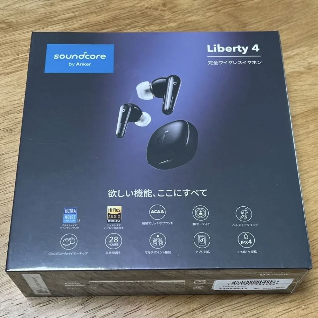 Anker Soundcore Liberty 4　ミッドナイトブラック