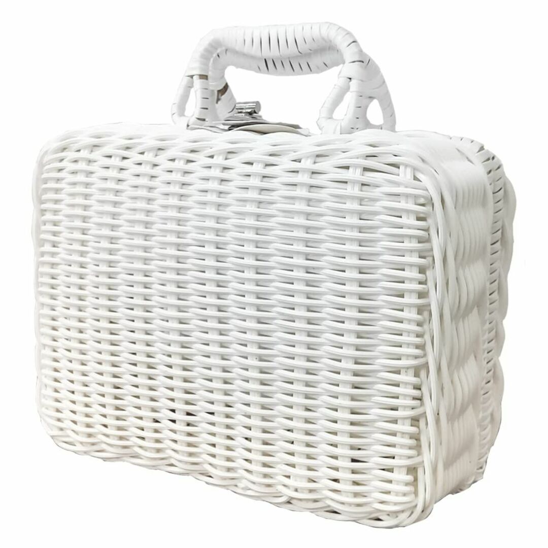 【色: ホワイト】スーツケースカンパニーGPT かごバッグ ミニ 小さい バスケ
