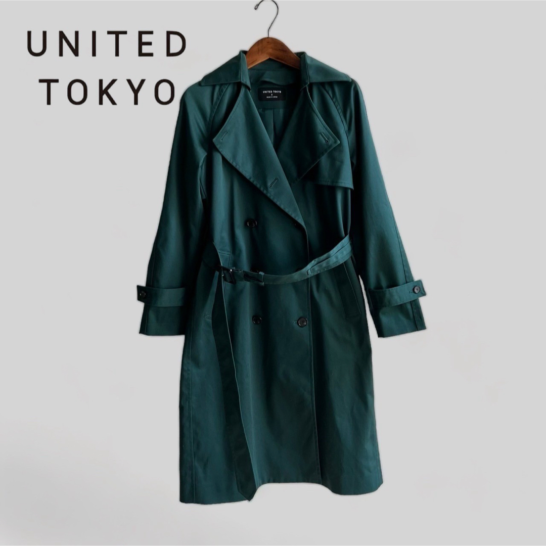 ノーカラートレンチコート　UNITED TOKYO