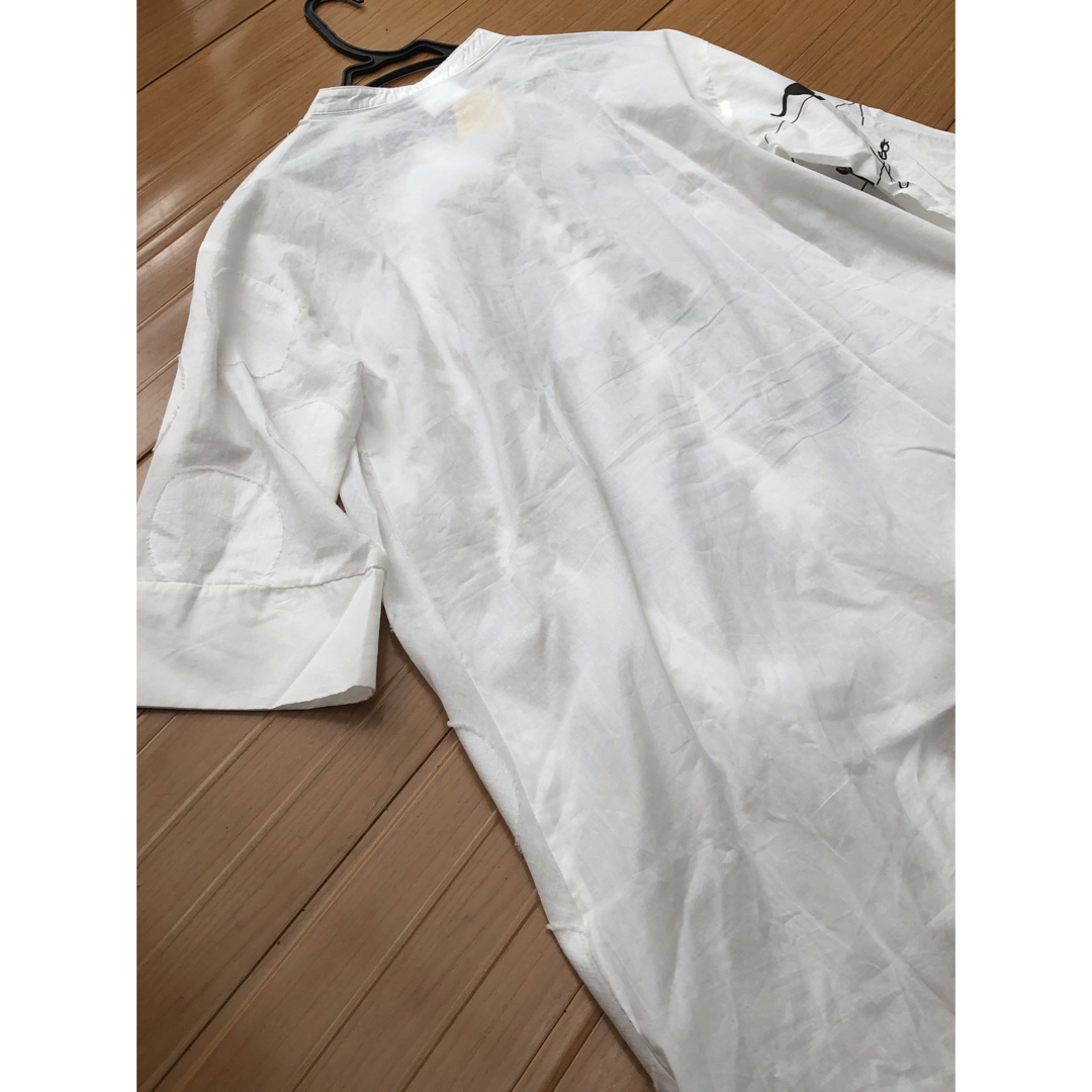 専用　新品スカラー　ビッグシャツ　猫　アップリケ◯ワンピース  Tシャツ