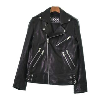 ディーゼル(DIESEL)のDIESEL ディーゼル ライダース S 黒 【古着】【中古】(ライダースジャケット)