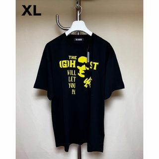 ラフシモンズ(RAF SIMONS)の新品 22aw XL RAF SIMONS ゴースト Tシャツ 黒 4707(Tシャツ/カットソー(半袖/袖なし))