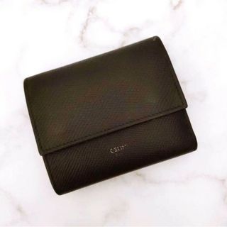 セリーヌ(celine)のセリーヌ♡レザー♡スモールトリフォールド♡財布♡ブラック♡メンズ♡正規品♡(折り財布)