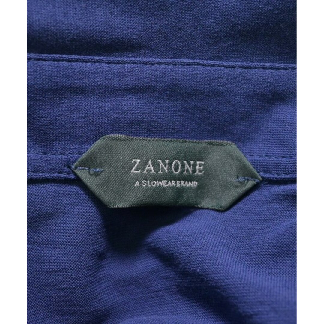 ZANONE(ザノーネ)のZANONE ザノーネ ポロシャツ 46(M位) 紺 【古着】【中古】 メンズのトップス(ポロシャツ)の商品写真