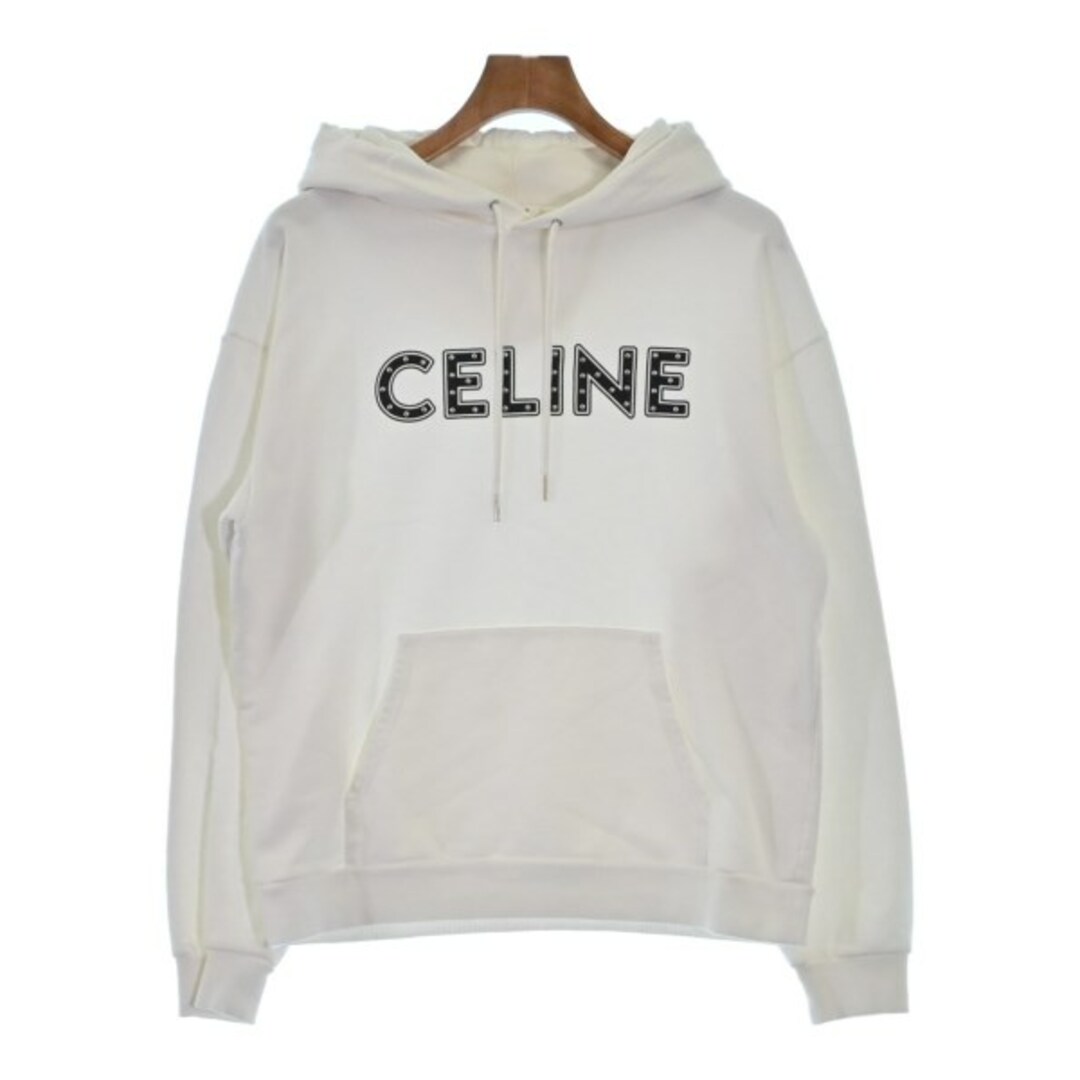 美品✨L CELINE セリーヌ長袖パーカー 白