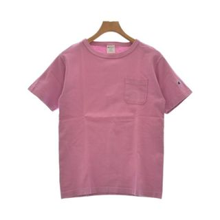 チャンピオン(Champion)のCHAMPION チャンピオン Tシャツ・カットソー S ピンク 【古着】【中古】(Tシャツ/カットソー(半袖/袖なし))