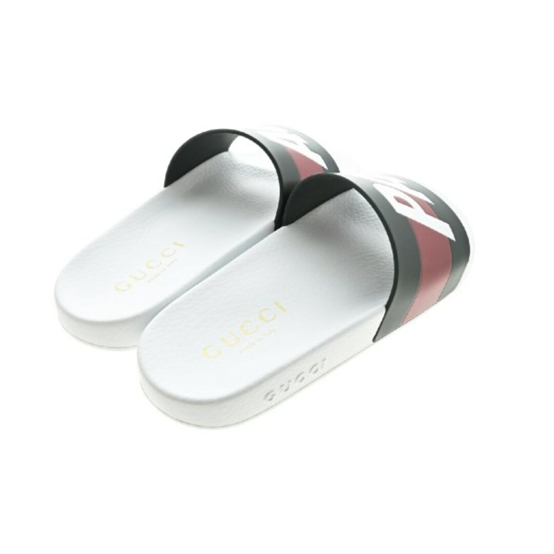 GUCCI グッチ サンダル 7(25cm位) 緑系x赤x白 【古着】【中古】
